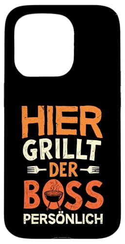Grillen Hier grillt der Boss persönlich Vatertag Für Männer Hülle für iPhone 15 Pro Grillen Hier grillt der Boss persönlich Vatertag Für Männer Hülle für iPhone 15 Pro von Grillen Boss Persönlich Geschenk Vatertag Papa