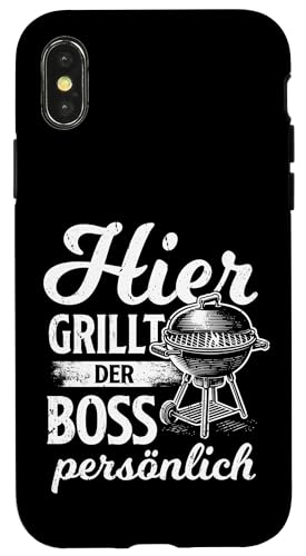 Grillen Hier grillt der Boss persönlich Vatertag Für Männer Hülle für iPhone X/XS Grillen Hier grillt der Boss persönlich Vatertag Für Männer Hülle für iPhone X/XS von Grillen Boss Persönlich Geschenk Vatertag Papa