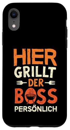 Grillen Hier grillt der Boss persönlich Vatertag Für Männer Hülle für iPhone XR Grillen Hier grillt der Boss persönlich Vatertag Für Männer Hülle für iPhone XR von Grillen Boss Persönlich Geschenk Vatertag Papa