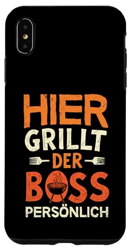 Grillen Hier grillt der Boss persönlich Vatertag Für Männer Hülle für iPhone XS Max Grillen Hier grillt der Boss persönlich Vatertag Für Männer Hülle für iPhone XS Max von Grillen Boss Persönlich Geschenk Vatertag Papa