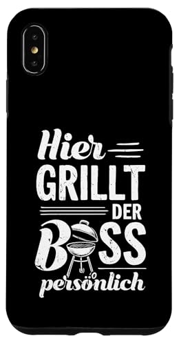 Grillen Hier grillt der Boss persönlich Vatertag Für Männer Hülle für iPhone XS Max Grillen Hier grillt der Boss persönlich Vatertag Für Männer Hülle für iPhone XS Max von Grillen Boss Persönlich Geschenk Vatertag Papa