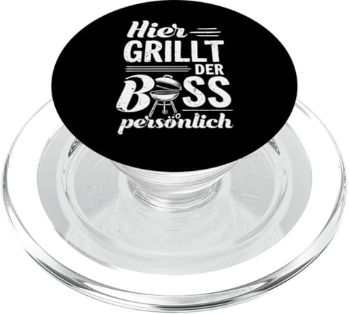 Grillen Hier grillt der Boss persönlich Vatertag Für Männer PopSockets PopGrip für MagSafe Grillen Hier grillt der Boss persönlich Vatertag Für Männer PopSockets PopGrip für MagSafe von Grillen Boss Persönlich Geschenk Vatertag Papa