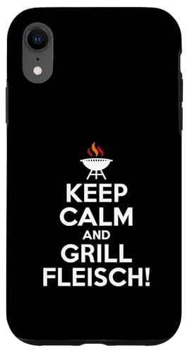 Keep Calm Grill Fleisch Grillen Männer Spruch Hülle für iPhone XR Keep Calm Grill Fleisch Grillen Männer Spruch Hülle für iPhone XR von Grillen Fleisch Humor Männer BBQ Spruch