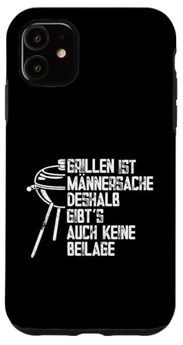 Grillen Männersache Vatertag Geschenk Ohne Beilage Humor Hülle für iPhone 11 Grillen Männersache Vatertag Geschenk Ohne Beilage Humor Hülle für iPhone 11 von Grillen Männersache Vatertag Geschenk Papa Familie