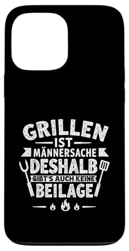 Grillen Männersache Vatertag Geschenk Ohne Beilage Humor Hülle für iPhone 13 Pro Max Grillen Männersache Vatertag Geschenk Ohne Beilage Humor Hülle für iPhone 13 Pro Max von Grillen Männersache Vatertag Geschenk Papa Familie