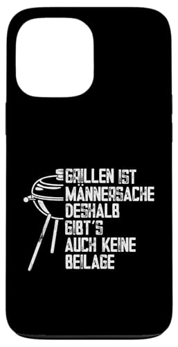 Grillen Männersache Vatertag Geschenk Ohne Beilage Humor Hülle für iPhone 13 Pro Max Grillen Männersache Vatertag Geschenk Ohne Beilage Humor Hülle für iPhone 13 Pro Max von Grillen Männersache Vatertag Geschenk Papa Familie