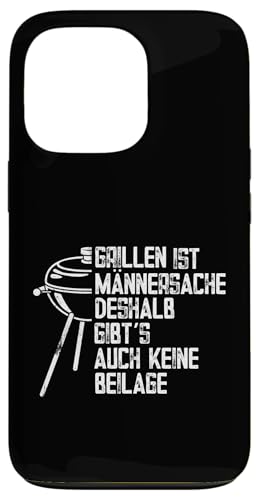 Grillen Männersache Vatertag Geschenk Ohne Beilage Humor Hülle für iPhone 13 Pro Grillen Männersache Vatertag Geschenk Ohne Beilage Humor Hülle für iPhone 13 Pro von Grillen Männersache Vatertag Geschenk Papa Familie