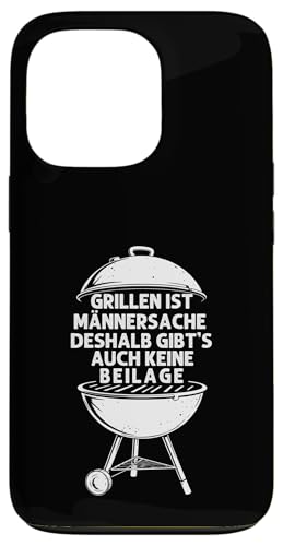 Grillen Männersache Vatertag Geschenk Ohne Beilage Humor Hülle für iPhone 13 Pro Grillen Männersache Vatertag Geschenk Ohne Beilage Humor Hülle für iPhone 13 Pro von Grillen Männersache Vatertag Geschenk Papa Familie