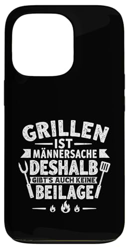 Grillen Männersache Vatertag Geschenk Ohne Beilage Humor Hülle für iPhone 13 Pro Grillen Männersache Vatertag Geschenk Ohne Beilage Humor Hülle für iPhone 13 Pro von Grillen Männersache Vatertag Geschenk Papa Familie