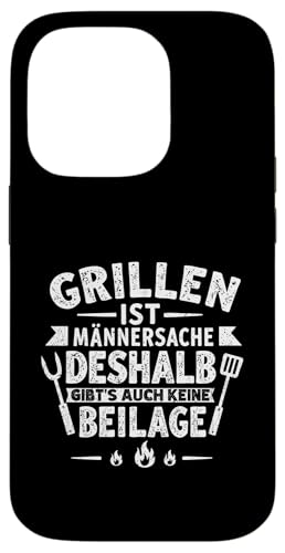 Grillen Männersache Vatertag Geschenk Ohne Beilage Humor Hülle für iPhone 14 Pro Grillen Männersache Vatertag Geschenk Ohne Beilage Humor Hülle für iPhone 14 Pro von Grillen Männersache Vatertag Geschenk Papa Familie