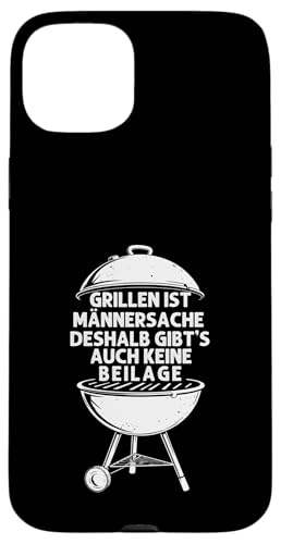 Grillen Männersache Vatertag Geschenk Ohne Beilage Humor Hülle für iPhone 15 Plus Grillen Männersache Vatertag Geschenk Ohne Beilage Humor Hülle für iPhone 15 Plus von Grillen Männersache Vatertag Geschenk Papa Familie