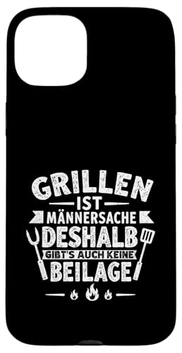 Grillen Männersache Vatertag Geschenk Ohne Beilage Humor Hülle für iPhone 15 Plus Grillen Männersache Vatertag Geschenk Ohne Beilage Humor Hülle für iPhone 15 Plus von Grillen Männersache Vatertag Geschenk Papa Familie
