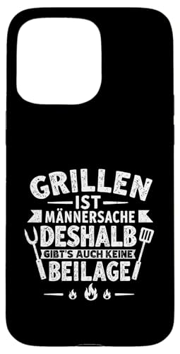 Grillen Männersache Vatertag Geschenk Ohne Beilage Humor Hülle für iPhone 15 Pro Max von Grillen Männersache Vatertag Geschenk Papa Familie