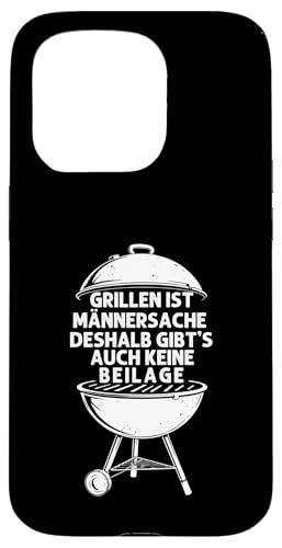 Grillen Männersache Vatertag Geschenk Ohne Beilage Humor Hülle für iPhone 15 Pro Grillen Männersache Vatertag Geschenk Ohne Beilage Humor Hülle für iPhone 15 Pro von Grillen Männersache Vatertag Geschenk Papa Familie