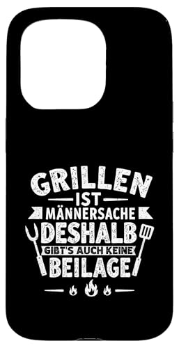 Grillen Männersache Vatertag Geschenk Ohne Beilage Humor Hülle für iPhone 15 Pro Grillen Männersache Vatertag Geschenk Ohne Beilage Humor Hülle für iPhone 15 Pro von Grillen Männersache Vatertag Geschenk Papa Familie