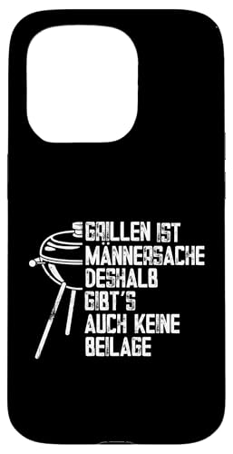 Grillen Männersache Vatertag Geschenk Ohne Beilage Humor Hülle für iPhone 15 Pro Grillen Männersache Vatertag Geschenk Ohne Beilage Humor Hülle für iPhone 15 Pro von Grillen Männersache Vatertag Geschenk Papa Familie