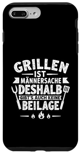 Grillen Männersache Vatertag Geschenk Ohne Beilage Humor Hülle für iPhone 7 Plus/8 Plus von Grillen Männersache Vatertag Geschenk Papa Familie