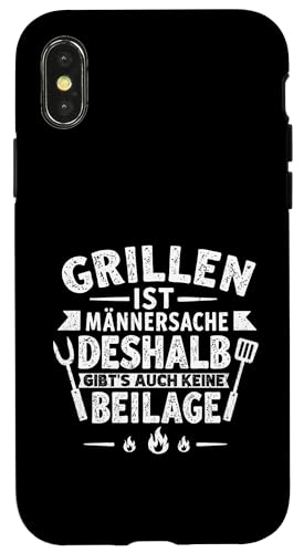Grillen Männersache Vatertag Geschenk Ohne Beilage Humor Hülle für iPhone X/XS Grillen Männersache Vatertag Geschenk Ohne Beilage Humor Hülle für iPhone X/XS von Grillen Männersache Vatertag Geschenk Papa Familie