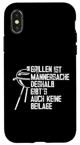 Grillen Männersache Vatertag Geschenk Ohne Beilage Humor Hülle für iPhone X/XS Grillen Männersache Vatertag Geschenk Ohne Beilage Humor Hülle für iPhone X/XS von Grillen Männersache Vatertag Geschenk Papa Familie