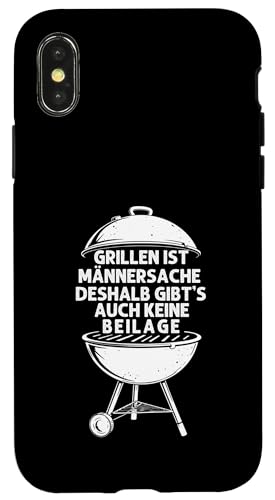Grillen Männersache Vatertag Geschenk Ohne Beilage Humor Hülle für iPhone X/XS Grillen Männersache Vatertag Geschenk Ohne Beilage Humor Hülle für iPhone X/XS von Grillen Männersache Vatertag Geschenk Papa Familie