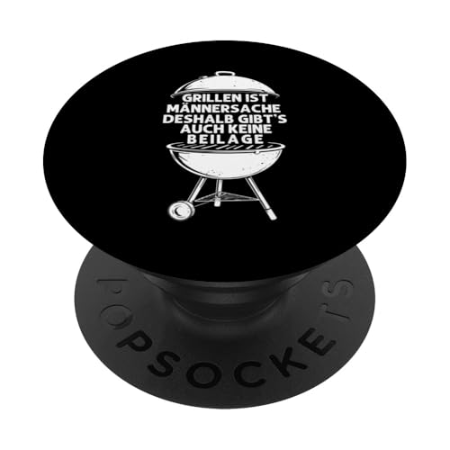 Grillen Männersache Vatertag Geschenk Ohne Beilage Humor PopSockets Klebender PopGrip Grillen Männersache Vatertag Geschenk Ohne Beilage Humor PopSockets Klebender PopGrip von Grillen Männersache Vatertag Geschenk Papa Familie