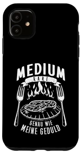 Grillen Medium Rare Wie Meine Geduld Vatertag Männer Papa Hülle für iPhone 11 von Grillen Medium Rare Geduld Geschenk Vatertag Papa