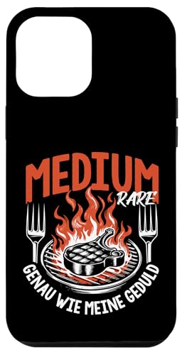 Grillen Medium Rare Wie Meine Geduld Vatertag Männer Papa Hülle für iPhone 12 Pro Max von Grillen Medium Rare Geduld Geschenk Vatertag Papa