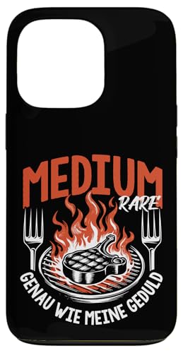 Grillen Medium Rare Wie Meine Geduld Vatertag Männer Papa Hülle für iPhone 13 Pro von Grillen Medium Rare Geduld Geschenk Vatertag Papa