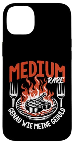 Grillen Medium Rare Wie Meine Geduld Vatertag Männer Papa Hülle für iPhone 14 Plus von Grillen Medium Rare Geduld Geschenk Vatertag Papa
