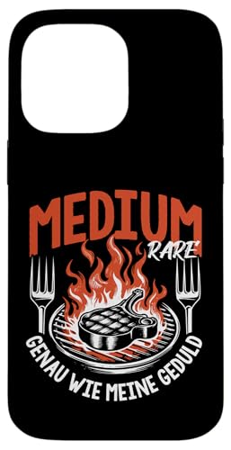 Grillen Medium Rare Wie Meine Geduld Vatertag Männer Papa Hülle für iPhone 14 Pro Max von Grillen Medium Rare Geduld Geschenk Vatertag Papa