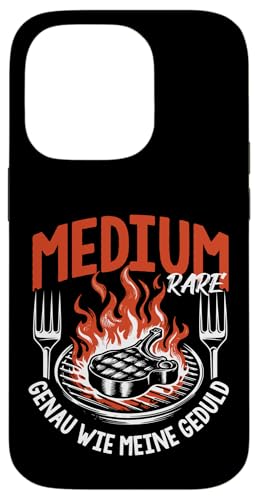 Grillen Medium Rare Wie Meine Geduld Vatertag Männer Papa Hülle für iPhone 14 Pro von Grillen Medium Rare Geduld Geschenk Vatertag Papa