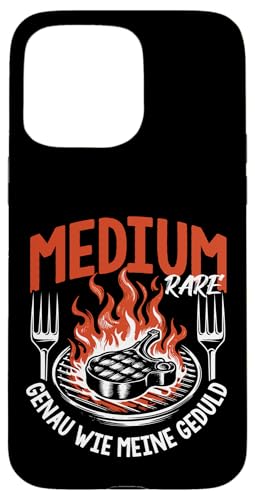 Grillen Medium Rare Wie Meine Geduld Vatertag Männer Papa Hülle für iPhone 15 Pro Max von Grillen Medium Rare Geduld Geschenk Vatertag Papa
