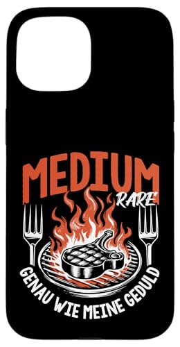 Grillen Medium Rare Wie Meine Geduld Vatertag Männer Papa Hülle für iPhone 15 von Grillen Medium Rare Geduld Geschenk Vatertag Papa