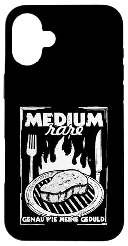 Grillen Medium Rare Wie Meine Geduld Vatertag Männer Papa Hülle für iPhone 16 Plus Grillen Medium Rare Wie Meine Geduld Vatertag Männer Papa Hülle für iPhone 16 Plus von Grillen Medium Rare Geduld Geschenk Vatertag Papa