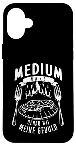 Grillen Medium Rare Wie Meine Geduld Vatertag Männer Papa Hülle für iPhone 16 Plus Grillen Medium Rare Wie Meine Geduld Vatertag Männer Papa Hülle für iPhone 16 Plus von Grillen Medium Rare Geduld Geschenk Vatertag Papa