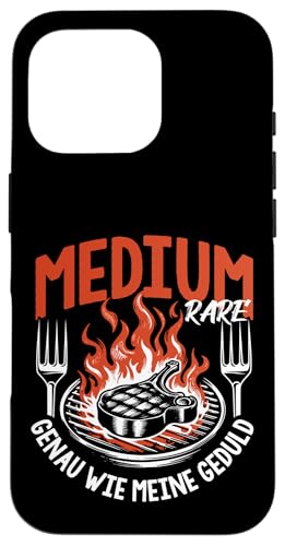 Grillen Medium Rare Wie Meine Geduld Vatertag Männer Papa Hülle für iPhone 16 Pro Grillen Medium Rare Wie Meine Geduld Vatertag Männer Papa Hülle für iPhone 16 Pro von Grillen Medium Rare Geduld Geschenk Vatertag Papa