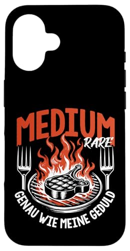 Grillen Medium Rare Wie Meine Geduld Vatertag Männer Papa Hülle für iPhone 16 Grillen Medium Rare Wie Meine Geduld Vatertag Männer Papa Hülle für iPhone 16 von Grillen Medium Rare Geduld Geschenk Vatertag Papa