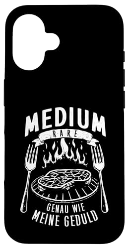 Grillen Medium Rare Wie Meine Geduld Vatertag Männer Papa Hülle für iPhone 16 Grillen Medium Rare Wie Meine Geduld Vatertag Männer Papa Hülle für iPhone 16 von Grillen Medium Rare Geduld Geschenk Vatertag Papa