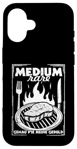 Grillen Medium Rare Wie Meine Geduld Vatertag Männer Papa Hülle für iPhone 16 Grillen Medium Rare Wie Meine Geduld Vatertag Männer Papa Hülle für iPhone 16 von Grillen Medium Rare Geduld Geschenk Vatertag Papa