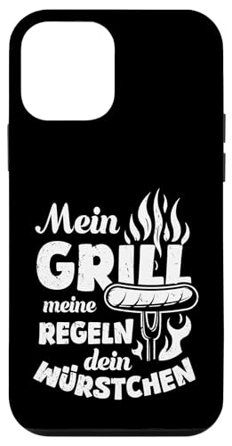 Grillen Mein Grill Meine Regeln Dein Würstchen Vatertag Mann Hülle für iPhone 12 mini von Grillen Mein Grill Meine Regeln BBQ Papa Geschenk