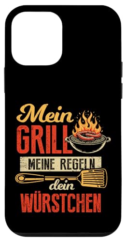 Grillen Mein Grill Meine Regeln Dein Würstchen Vatertag Mann Hülle für iPhone 12 mini Grillen Mein Grill Meine Regeln Dein Würstchen Vatertag Mann Hülle für iPhone 12 mini von Grillen Mein Grill Meine Regeln BBQ Papa Geschenk