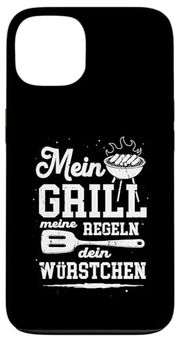 Grillen Mein Grill Meine Regeln Dein Würstchen Vatertag Mann Hülle für iPhone 13 von Grillen Mein Grill Meine Regeln BBQ Papa Geschenk