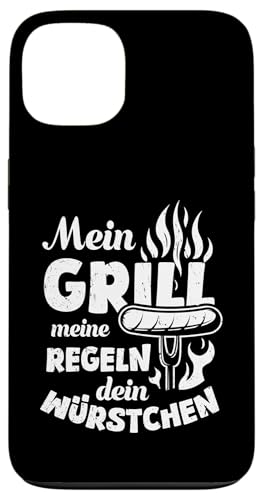Grillen Mein Grill Meine Regeln Dein Würstchen Vatertag Mann Hülle für iPhone 13 von Grillen Mein Grill Meine Regeln BBQ Papa Geschenk
