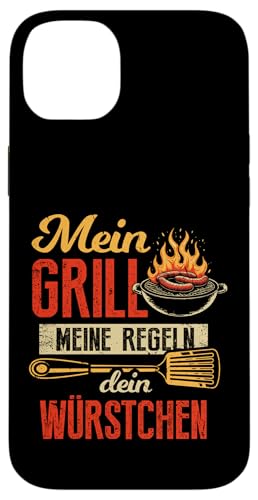 Grillen Mein Grill Meine Regeln Dein Würstchen Vatertag Mann Hülle für iPhone 14 Plus Grillen Mein Grill Meine Regeln Dein Würstchen Vatertag Mann Hülle für iPhone 14 Plus von Grillen Mein Grill Meine Regeln BBQ Papa Geschenk