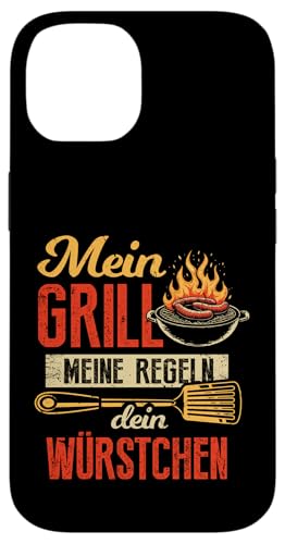 Grillen Mein Grill Meine Regeln Dein Würstchen Vatertag Mann Hülle für iPhone 14 Grillen Mein Grill Meine Regeln Dein Würstchen Vatertag Mann Hülle für iPhone 14 von Grillen Mein Grill Meine Regeln BBQ Papa Geschenk