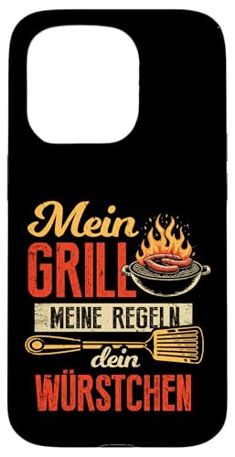 Grillen Mein Grill Meine Regeln Dein Würstchen Vatertag Mann Hülle für iPhone 15 Pro Grillen Mein Grill Meine Regeln Dein Würstchen Vatertag Mann Hülle für iPhone 15 Pro von Grillen Mein Grill Meine Regeln BBQ Papa Geschenk