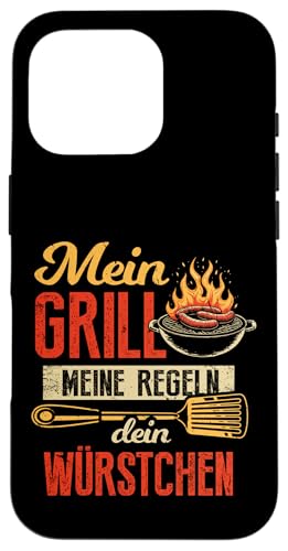 Grillen Mein Grill Meine Regeln Dein Würstchen Vatertag Mann Hülle für iPhone 16 Pro Grillen Mein Grill Meine Regeln Dein Würstchen Vatertag Mann Hülle für iPhone 16 Pro von Grillen Mein Grill Meine Regeln BBQ Papa Geschenk