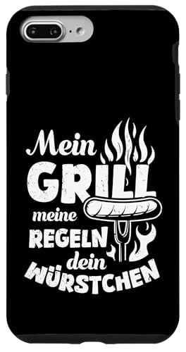 Grillen Mein Grill Meine Regeln Dein Würstchen Vatertag Mann Hülle für iPhone 7 Plus/8 Plus von Grillen Mein Grill Meine Regeln BBQ Papa Geschenk