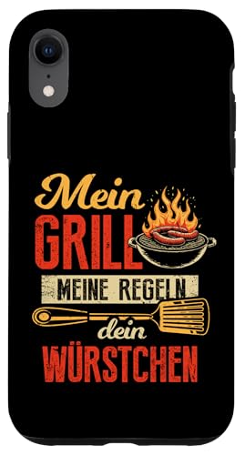 Grillen Mein Grill Meine Regeln Dein Würstchen Vatertag Mann Hülle für iPhone XR Grillen Mein Grill Meine Regeln Dein Würstchen Vatertag Mann Hülle für iPhone XR von Grillen Mein Grill Meine Regeln BBQ Papa Geschenk