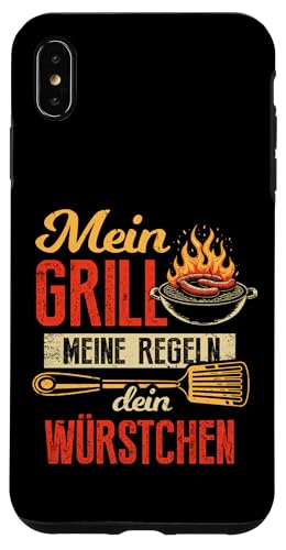 Grillen Mein Grill Meine Regeln Dein Würstchen Vatertag Mann Hülle für iPhone XS Max Grillen Mein Grill Meine Regeln Dein Würstchen Vatertag Mann Hülle für iPhone XS Max von Grillen Mein Grill Meine Regeln BBQ Papa Geschenk